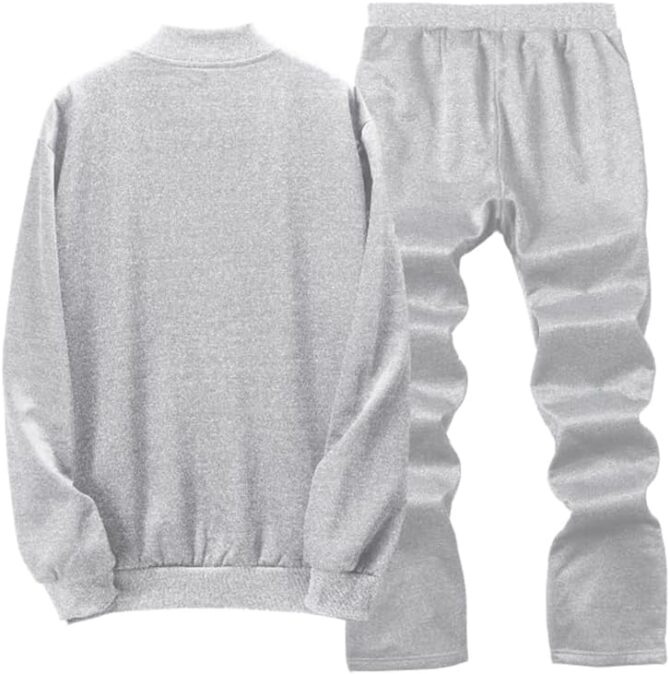 Men's Casual Tracksuit Long Sleeve Running Jogging Athletic Sports Set - Image 2