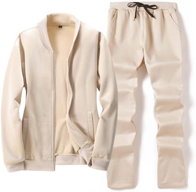 Men's Casual Tracksuit Long Sleeve Running Jogging Athletic Sports Set
