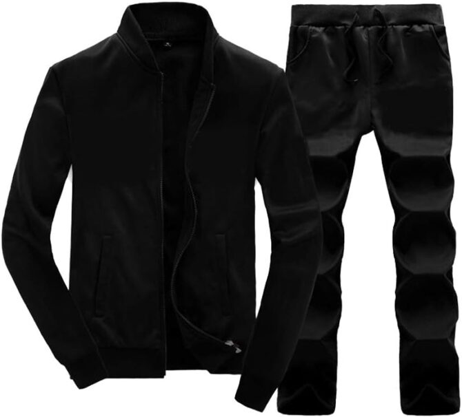 Men's Casual Tracksuit Long Sleeve Running Jogging Athletic Sports Set
