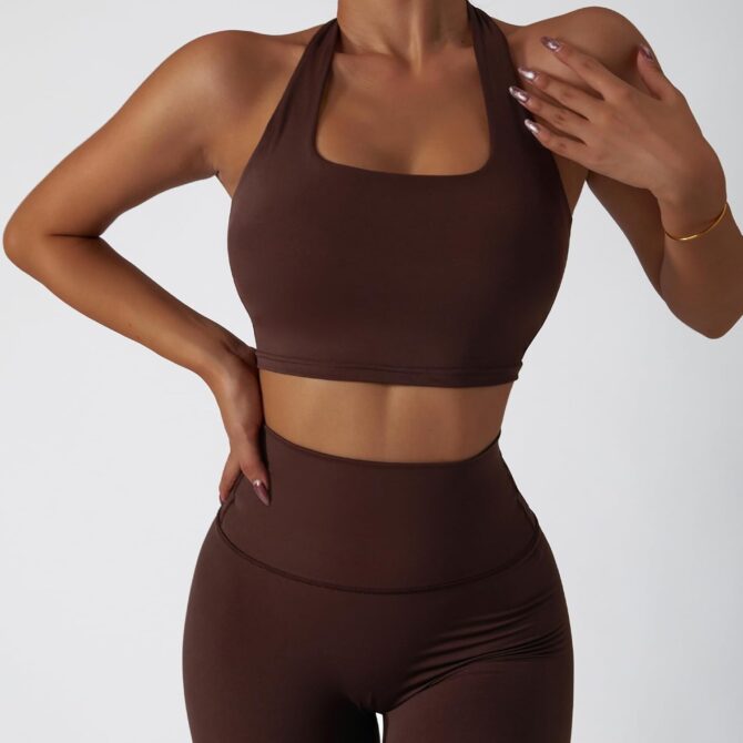 3-Piece Seamless Moisture-Wicking Workout Set for Women - Gym, Fitness, Running, Yoga Sportswear - Image 2